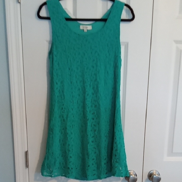 Umgee Dresses & Skirts - Umgee Turquoise Lace Mini Dress